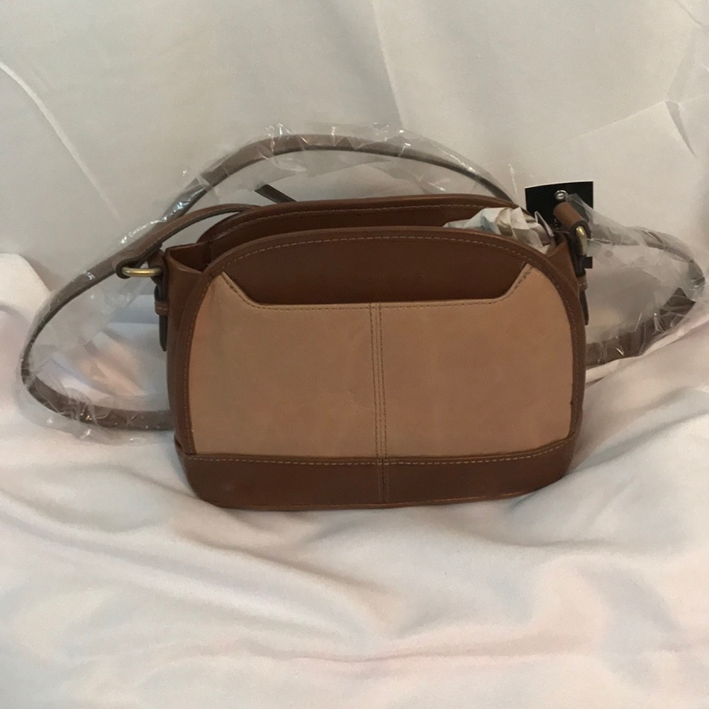 Tignanello cross body purse soho vintage tan/brown